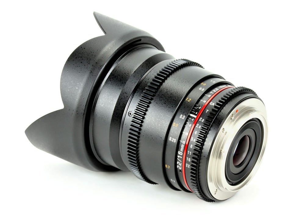 Samyang 16mm / t2.2 VDSLR Weitwinkel Objektiv Mod 0.8 (Sony E-Mount) Foto Nr. 1