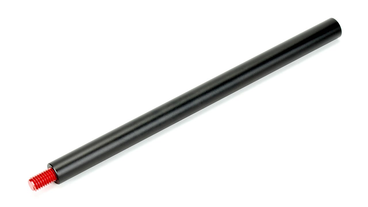 Sunrise SAR230T Aluminium Rod 230mm / 9 Zoll (mit Gewinde, schwarz).