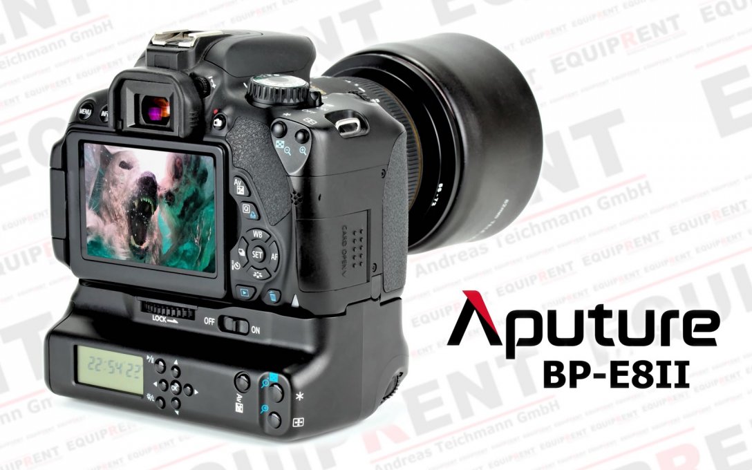 Aputure BP-E8II Batteriegriff mit Timer für Canon 550D/600D/650D/700D