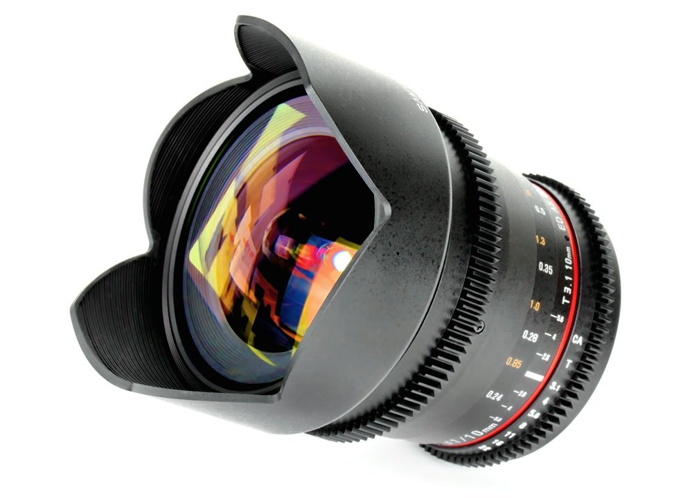 Samyang 10mm / t3.1 NCS CS VDSLR Objektiv mit Mod 0.8 (Nikon F DX)
