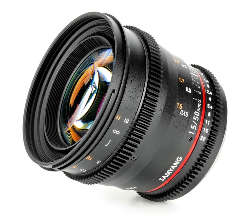 Samyang 50mm / t1.5 VDSLR Objektiv mit Mod 0.8 (Nikon F FX/DX)