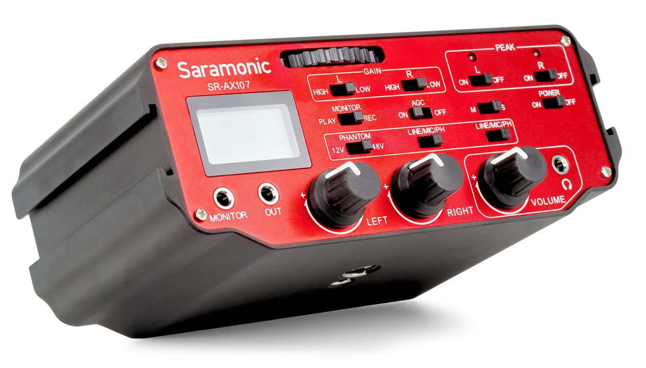 Saramonic SR-AX107 DSLR Audiomischer mit Vorverstrker und XLR