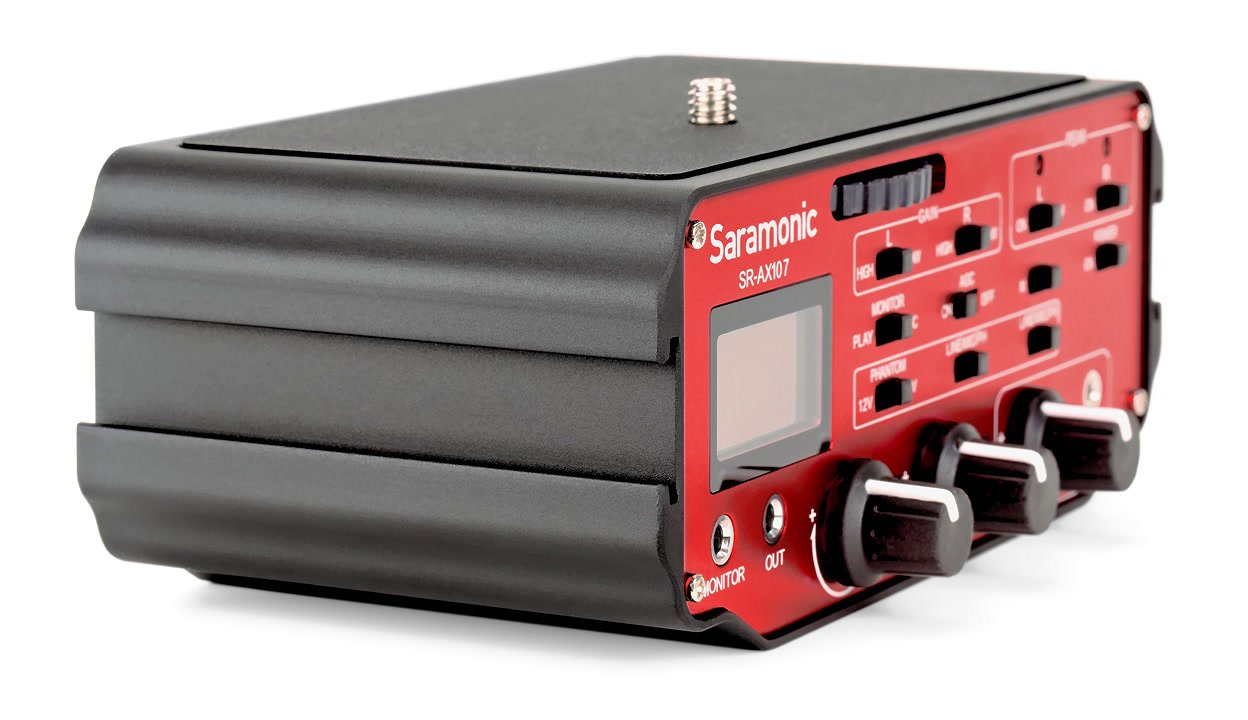 Saramonic SR-AX107 Audiomischer von vorne rechts