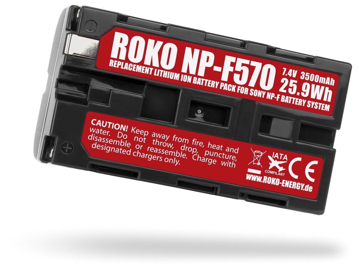Unterseite ROKO NP-F570 Akku für Sony Kameras