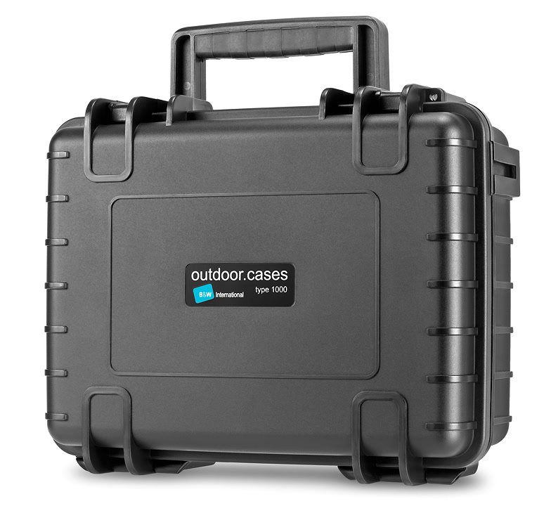 B&W type 1000/B kleiner schwarzer Koffer fr Actionkameras oder Monitore