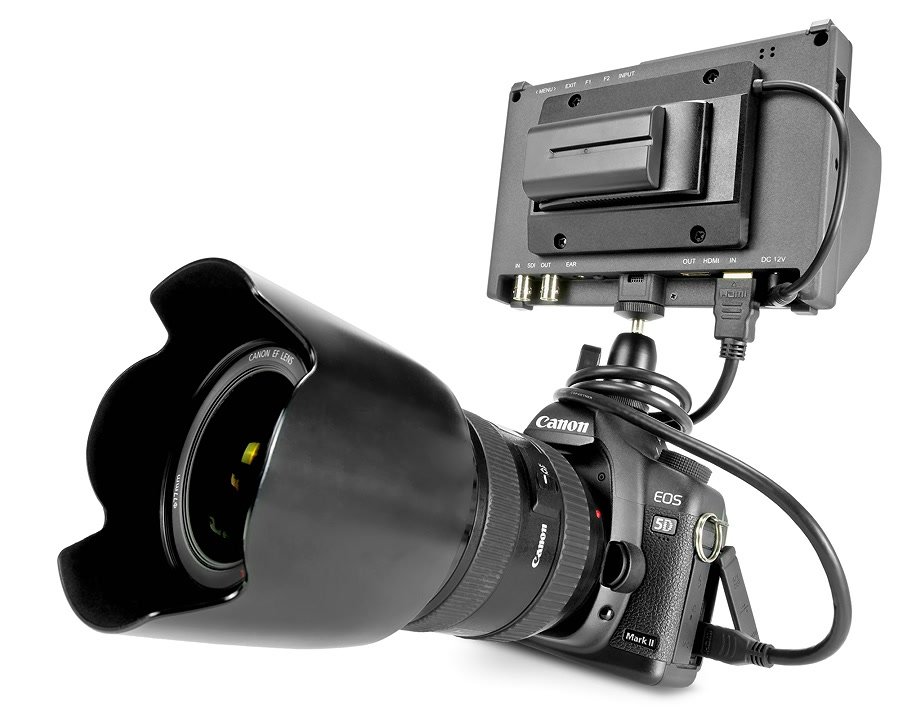 Canon 5D Mark II mit Lilliput Q7