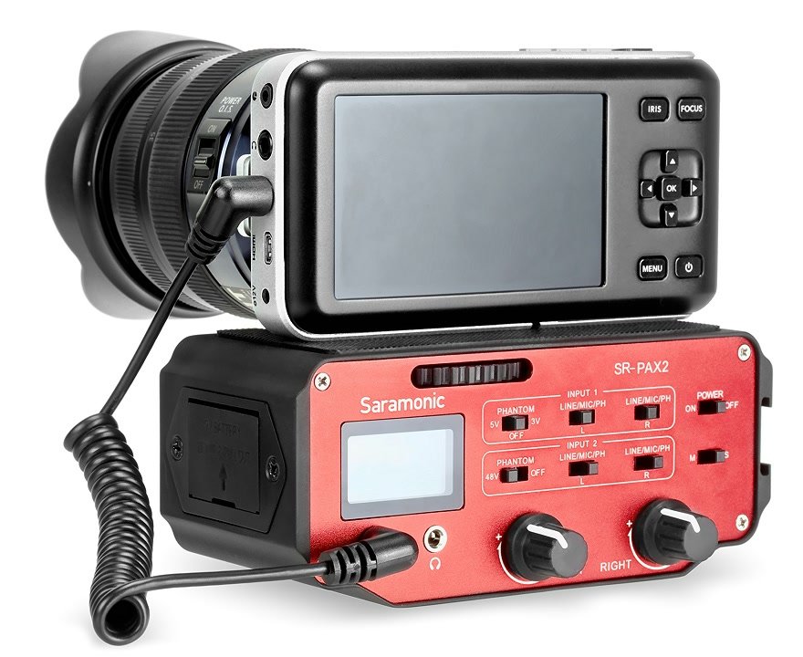 Saramonic SR-PAX2 kompater Mini-Audiomischer fr DSLM