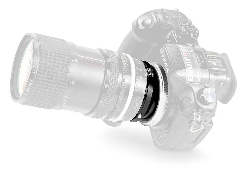 Fotga TS-NK-MFT Tilt/Shift Objektivadapter Nikon F zu Micro Four Thirds.