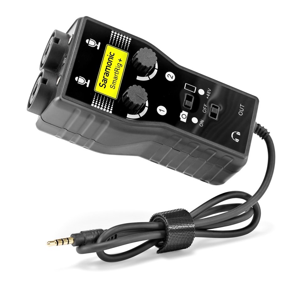 Saramonic SmartRig+ 2 Kanal Audiomischer mit XLR fr Smartphone und DSLR