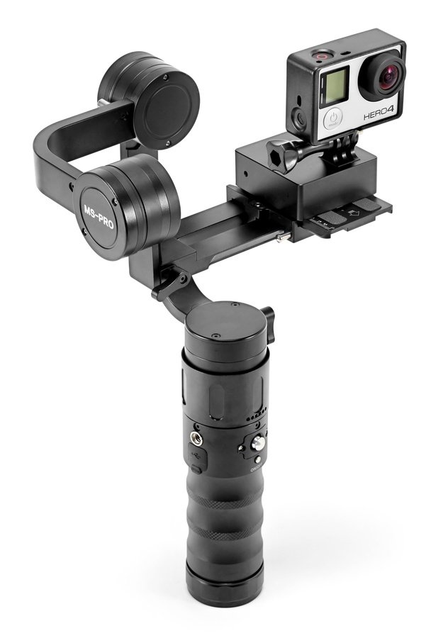 Beholder MS-PRO Gimbal mit GoPro Hero 4 Kamera.
