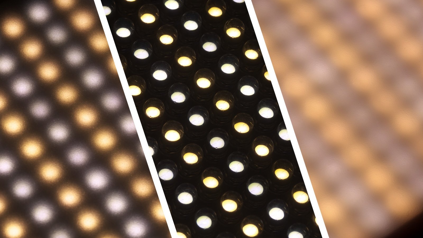 Vergleich LEDs ohne und mit verschiedenen Frostscheiben