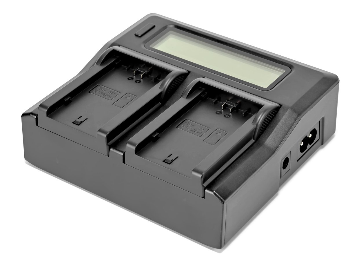 ROKO TC2-NPFZ Ladegerät für zwei Sony NP-FZ100 Akkus
