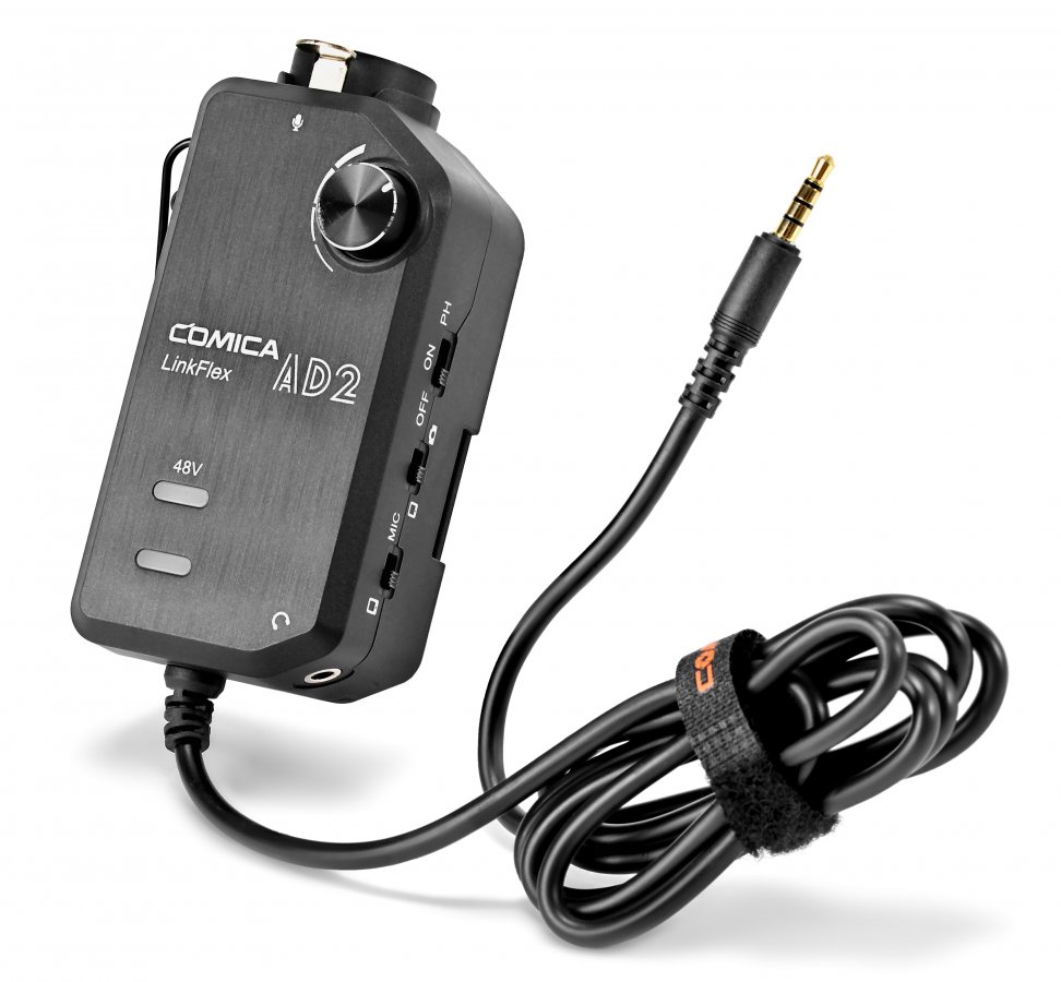 Comica LinkFlex AD2 mini XLR Audiomischer mit 48V Phantomspeisung