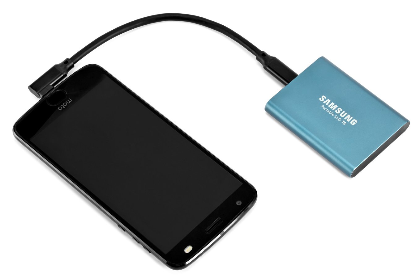 Mit dem Kabel knnen Sie ihr Smartphone mit einer SSD verbinden (muss untersttzt sein)