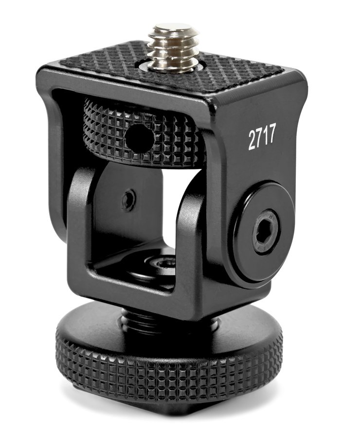 Lanparte 2717 verstellbarer mini Kugelkopf Adapter fr Monitor mit einstellbarem Widerstand