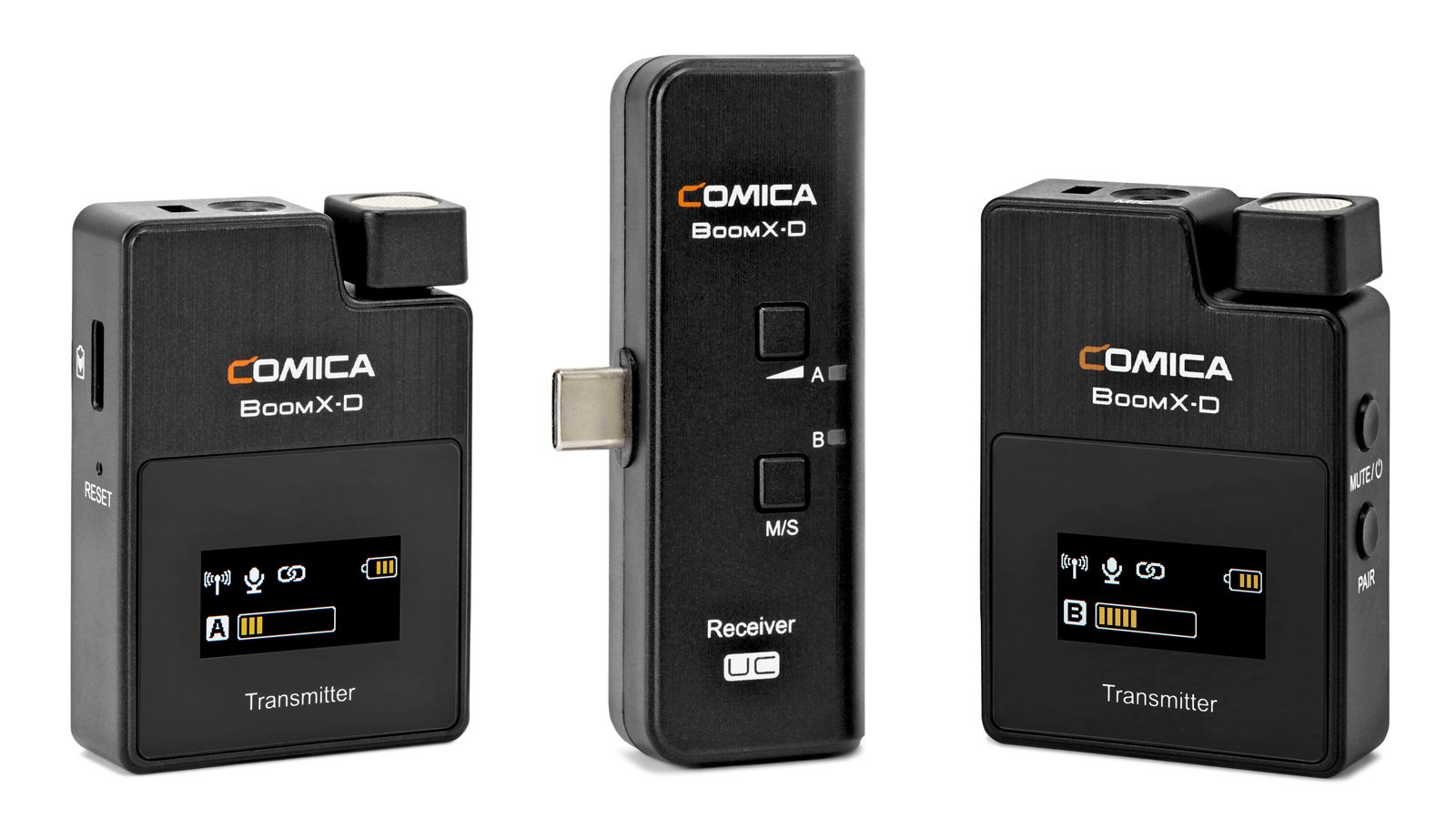 Comica BoomX-D UC2 Audiofunk-Kit (2x Sender 1x Empfänger für USB-C)