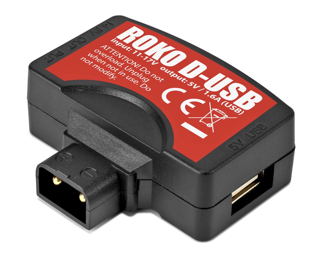 ROKO D-USB kompakter D-Tap zu USB Stecker Adapter (1.6A)
