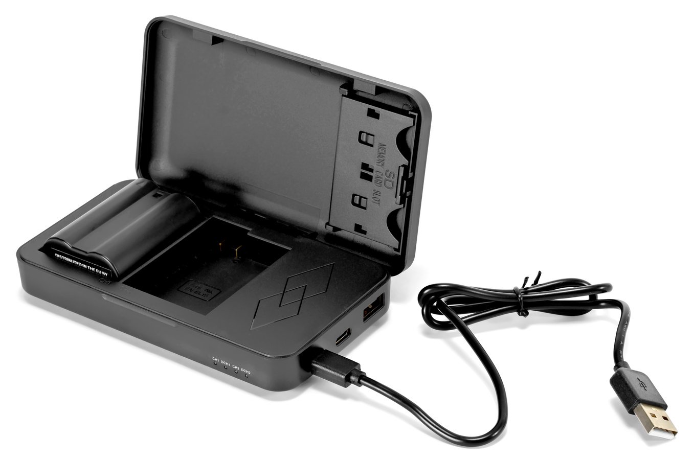 ROKO TCC-EL15 Transportetui und USB Ladegerät / Powerbank für Nikon EN-EL15 Akkus