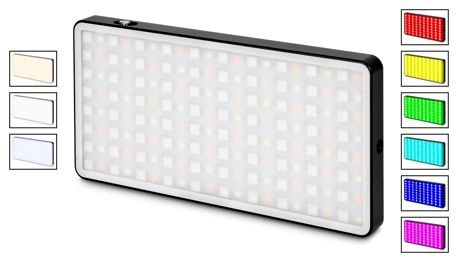 ROKO LED-160RGB flache RGBWW LED Kameraleuchte mit Akku