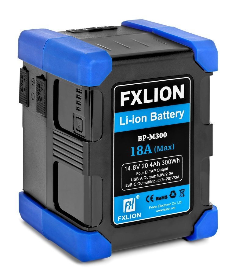FXLION BP-M300 300Wh V-Mount Akku mit hoher Kapazität, D-Tap und USB-C Ladefunktion