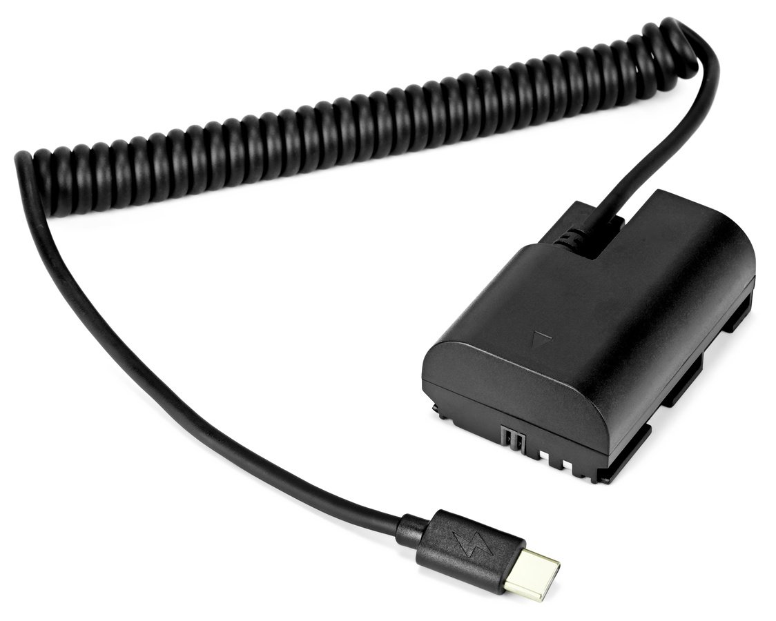 ROKO USB-C-LPE6 Akkudummy / DC coupler mit USB-C für Canon LP-E6 / LP-E6N