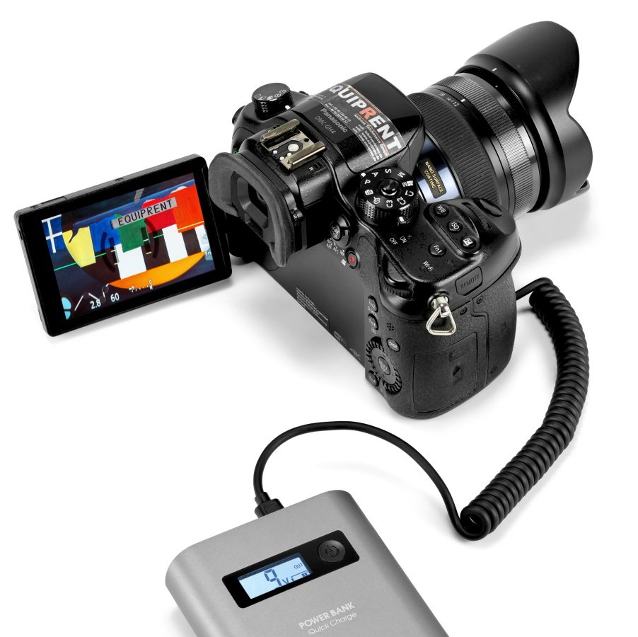 Panasonic GH4 mit Powerbank betrieben