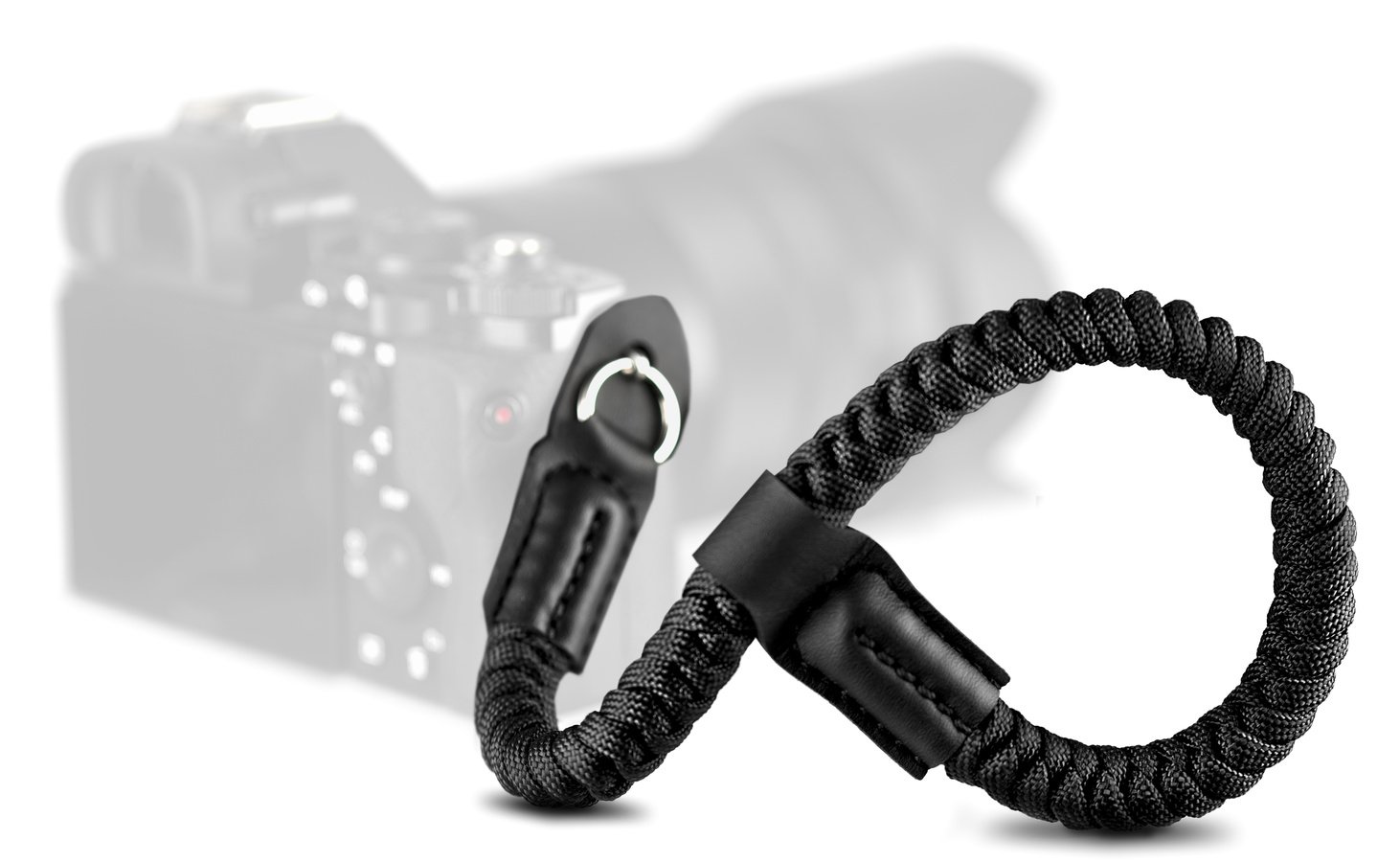 ROKO PCH-01 robuste Kamera Handschlaufe aus Paracord 550 (schwarz)