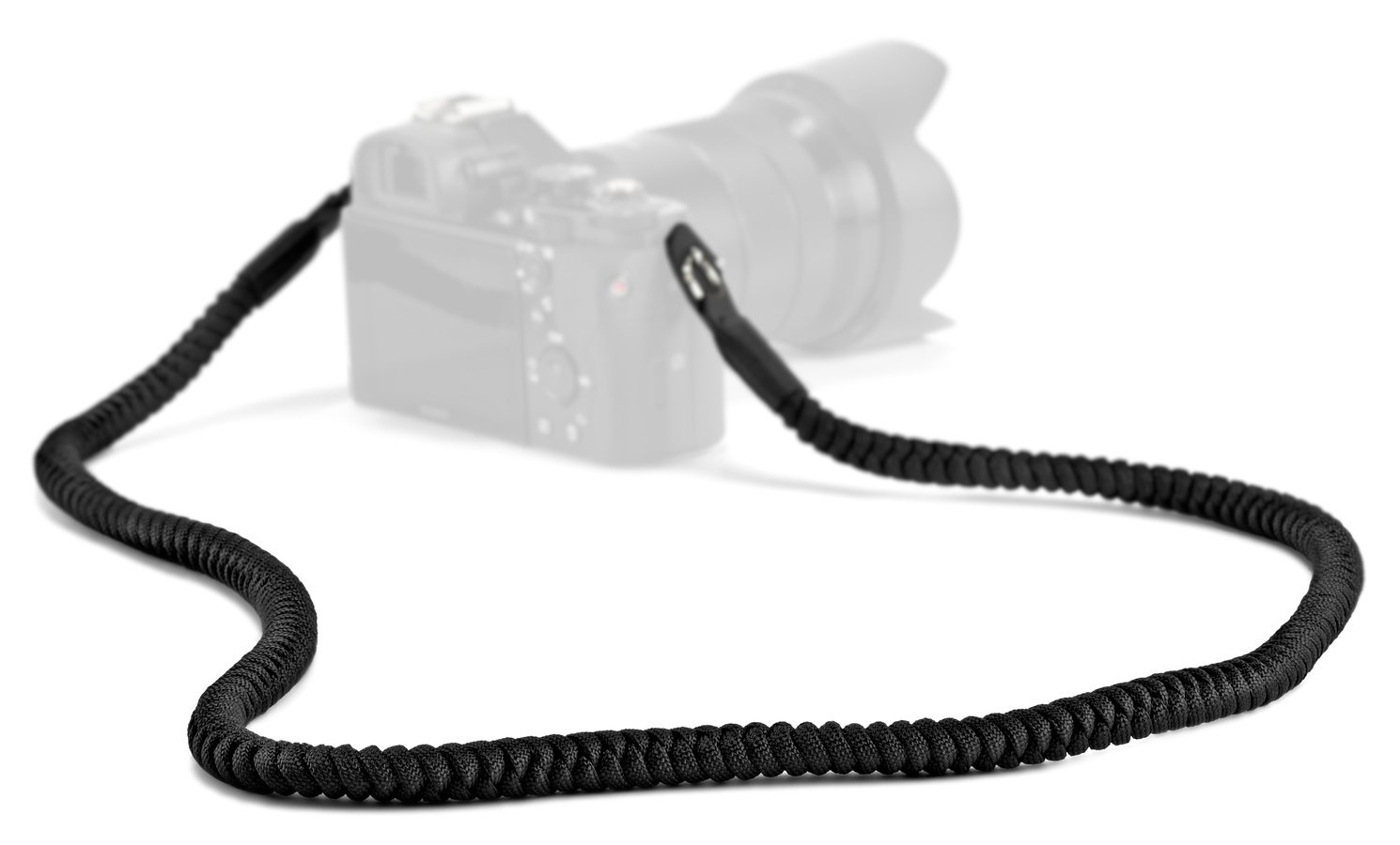 ROKO PCG-01 robuster Kameragurt 100cm aus Paracord 550 (schwarz)