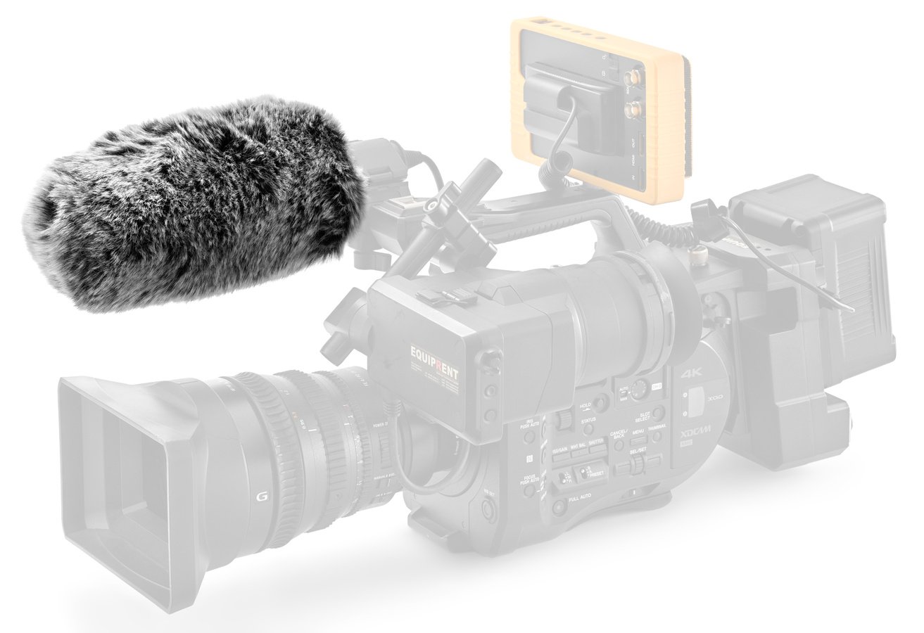 ROKO WF-150G Windschutz aus Kunstfell fr Kameramikrofone bis 150mm