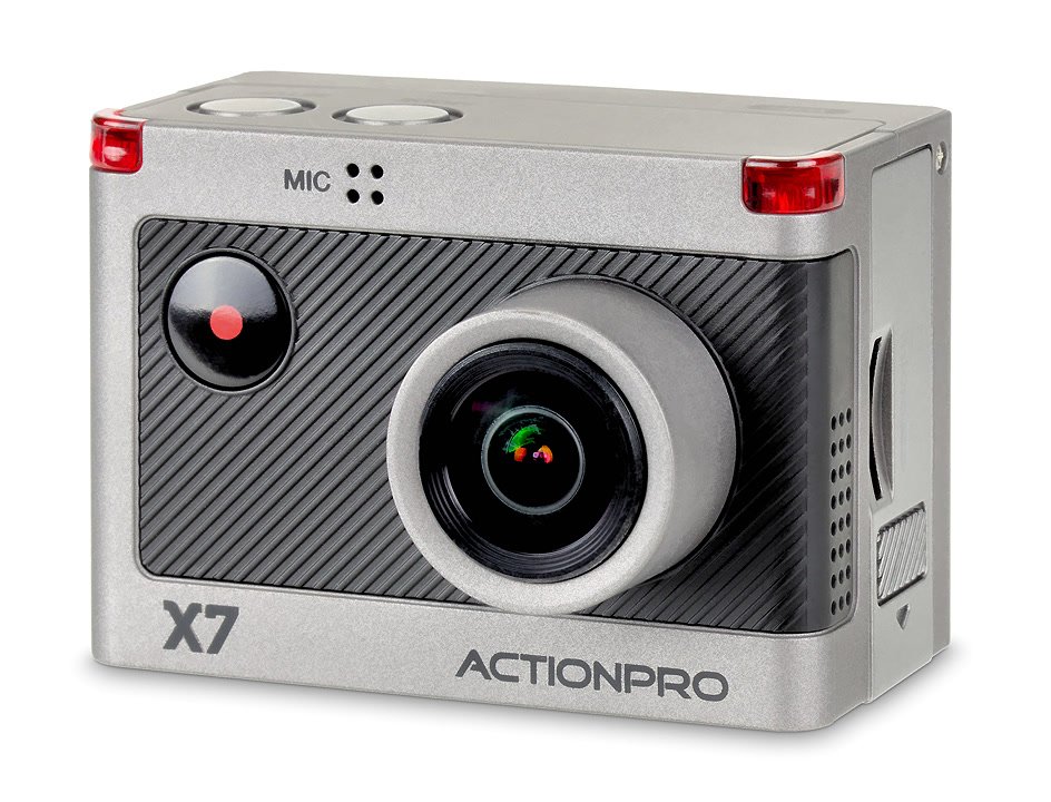 ActionPro X7 Actionkamera mit 50p/60p und viel Zubehör